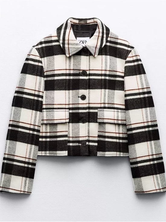 Zara Jackets & Blazers - NWT Zara Plaid Button Up Jacket